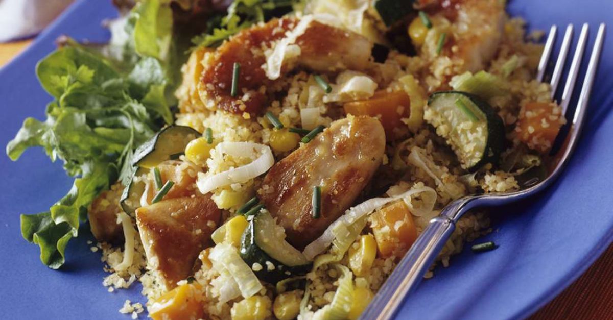 Buchweizen mit Gemüse und Hähnchen Rezept | EAT SMARTER