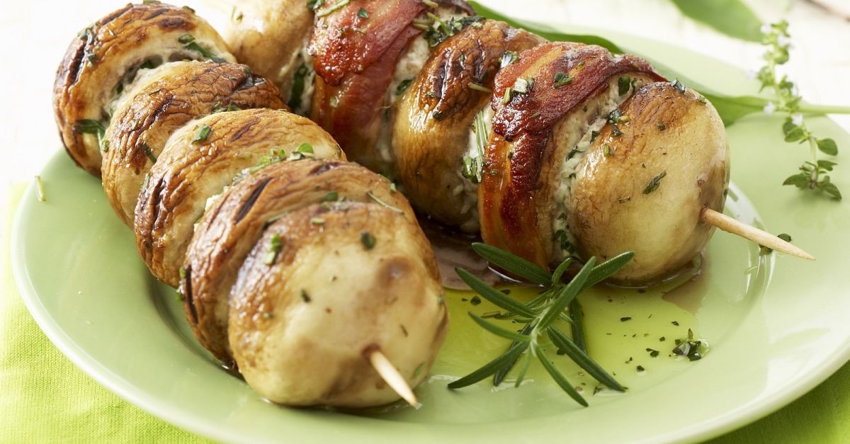Champignon-Bärlauch-Spieße Rezept | EAT SMARTER