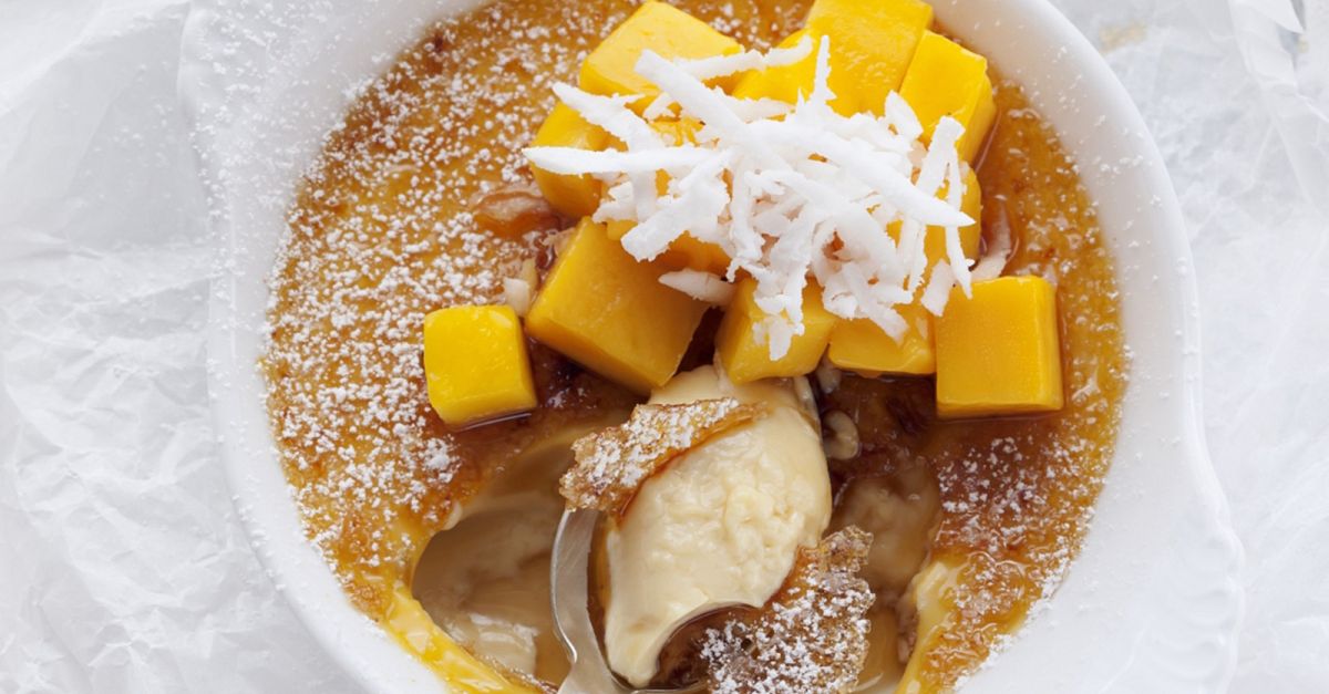 Creme brulee mit Mango Rezept EAT SMARTER