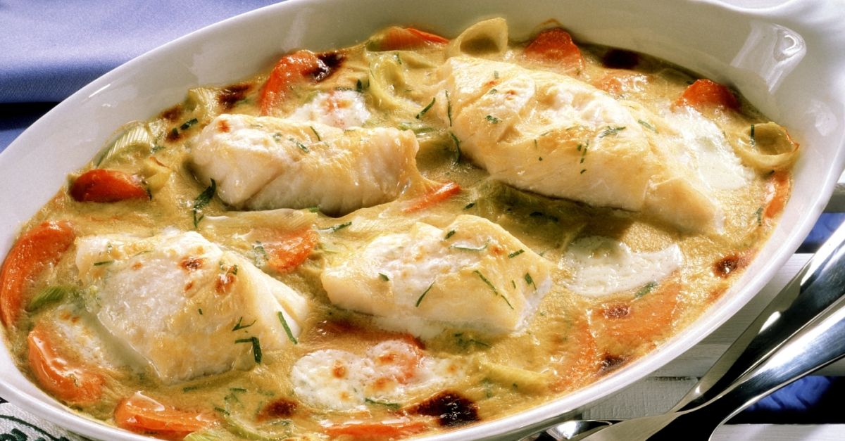 Fischauflauf mit Gemüse