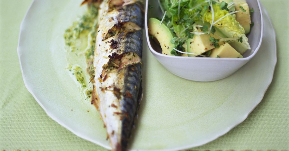 Gebackene Makrele mit Avocado-Salat Rezept | EAT SMARTER