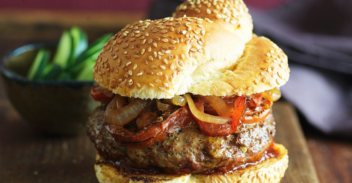 Hamburger mit Paprika Rezept EAT SMARTER