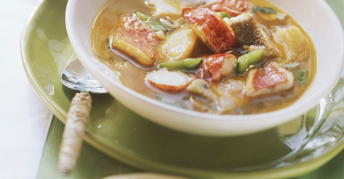 Fischsuppe für eine weiche Ernährung