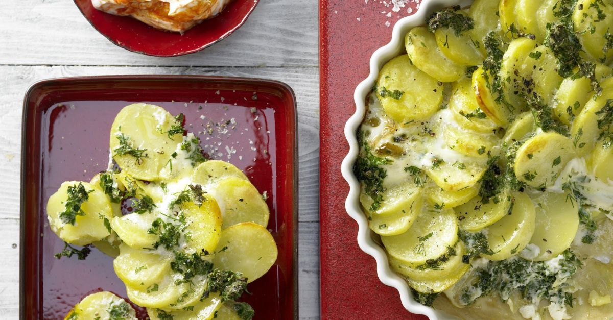 Kräuter-Kartoffel-Tarte Rezept | EAT SMARTER
