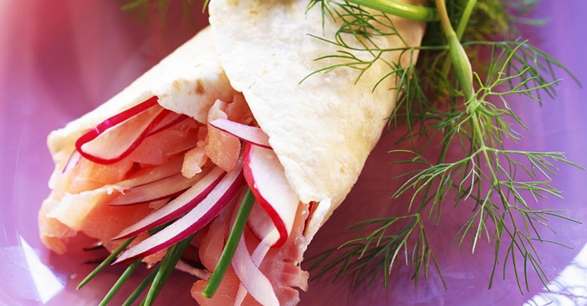 Lachs-Wraps Rezept | EAT SMARTER
