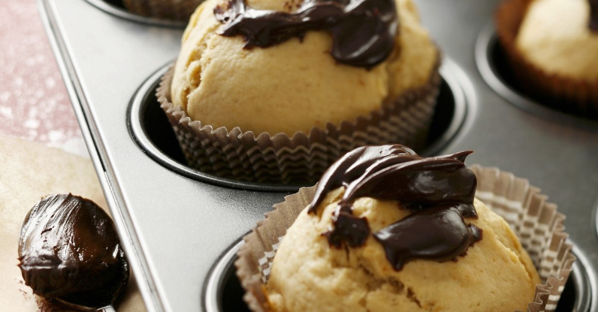 Muffins mit Kaffeelikör und Schoko-Topping
