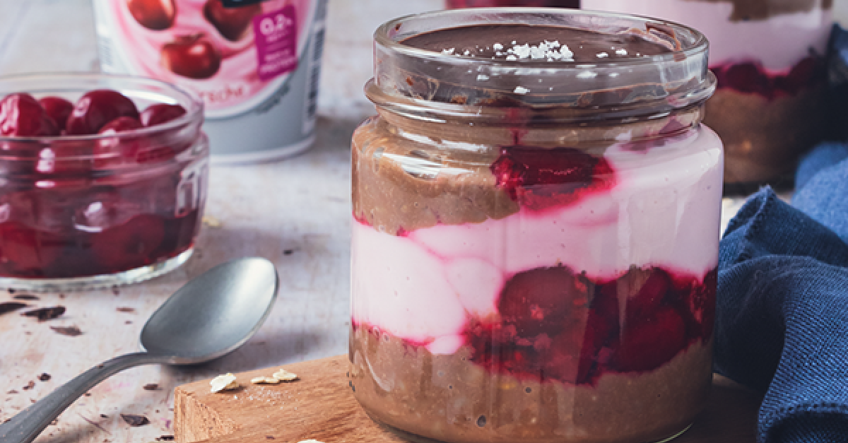 Overnight Oats mit Kirsch-Kakao Rezept | EAT SMARTER