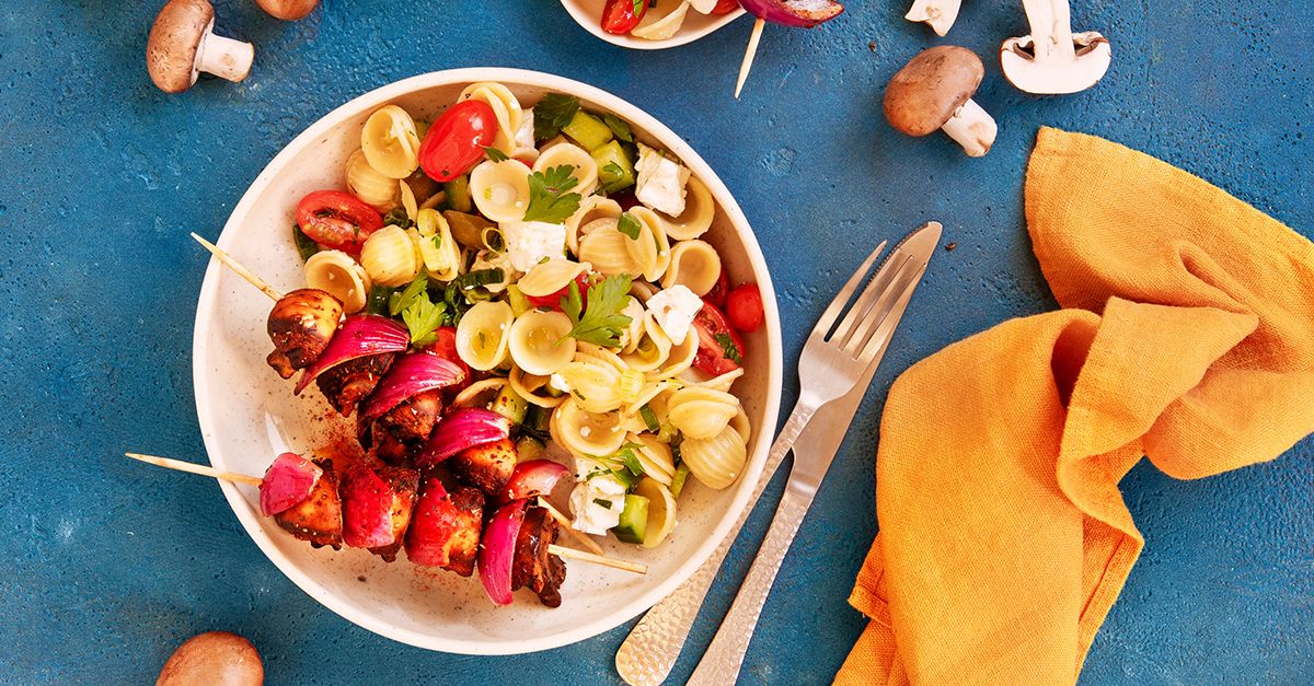 Marinierte Champignon-Spieße Rezept | EAT SMARTER