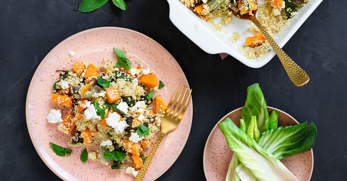 QuinoaAuflauf mit Mangold, Feta und Minze EAT SMARTER
