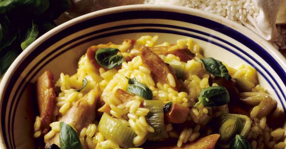 Risotto mit Hähnchen Rezept EAT SMARTER