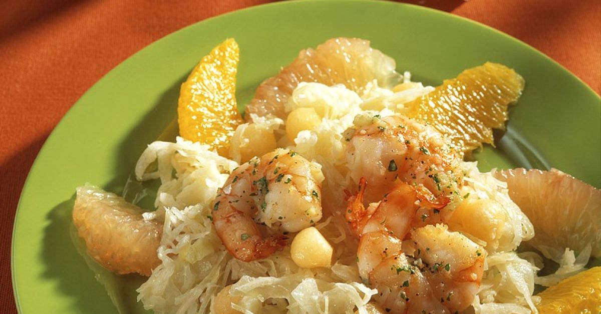 Sauerkraut mit Früchten und Shrimps Rezept EAT SMARTER