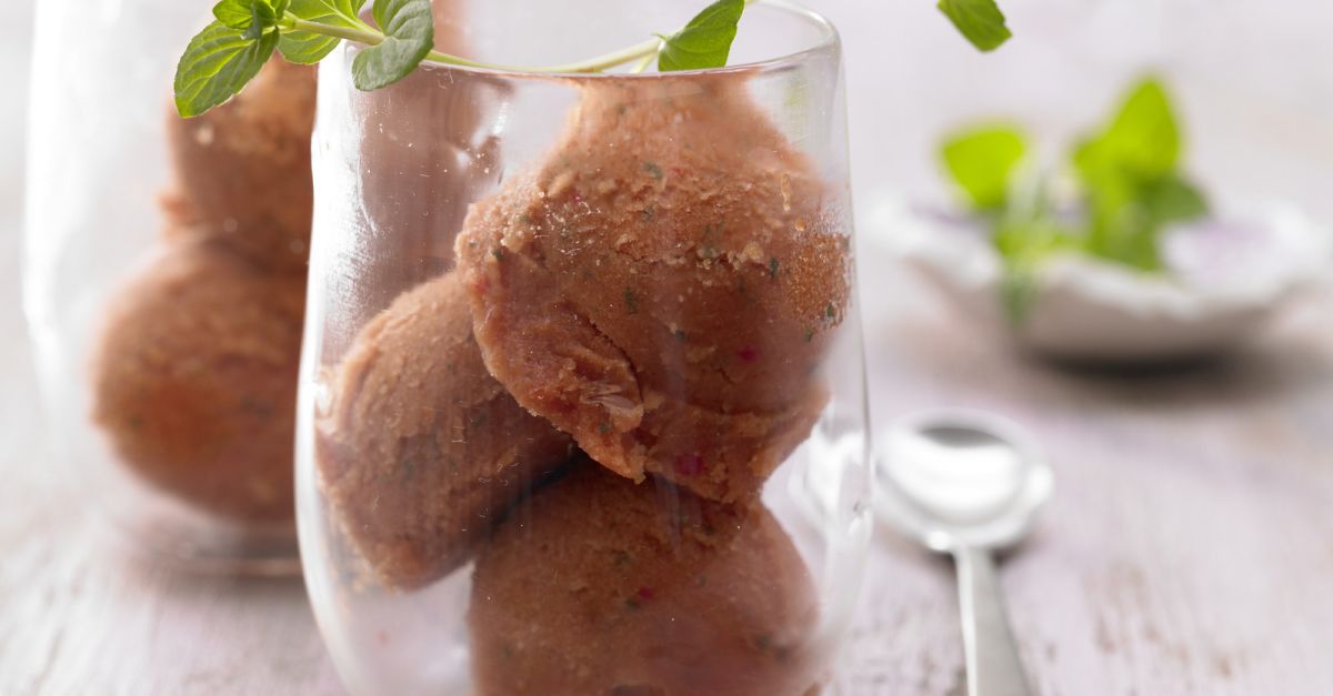 Tomaten-Chili-Sorbet