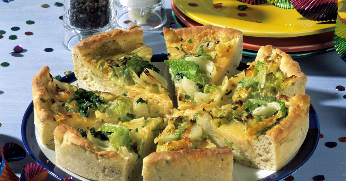Wirsing-Käse-Quiche