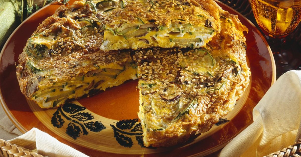 Zucchini-Champignon-Frittata Rezept | EAT SMARTER