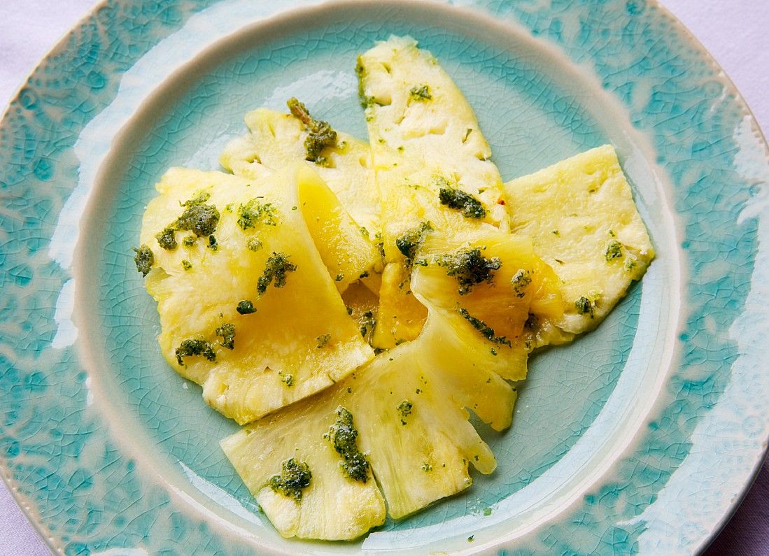 Ananas-Carpaccio