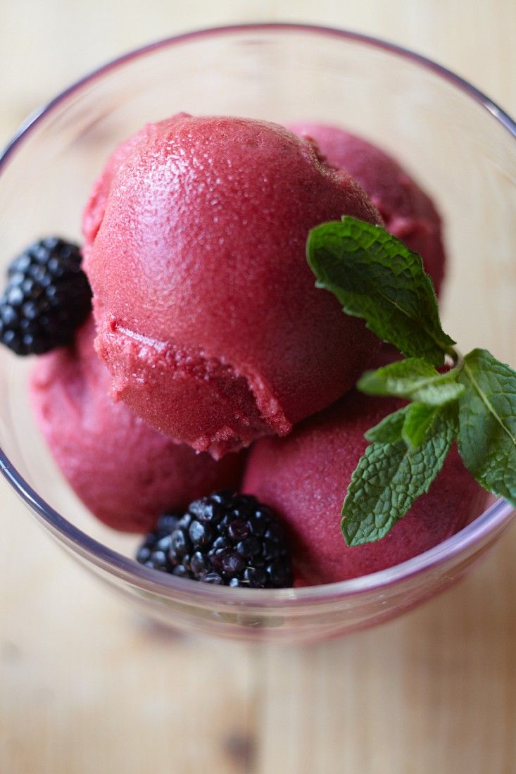 Brombeereis ohne Eismaschine