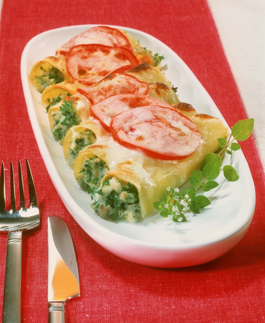 Cannelloni mit Fischfüllung