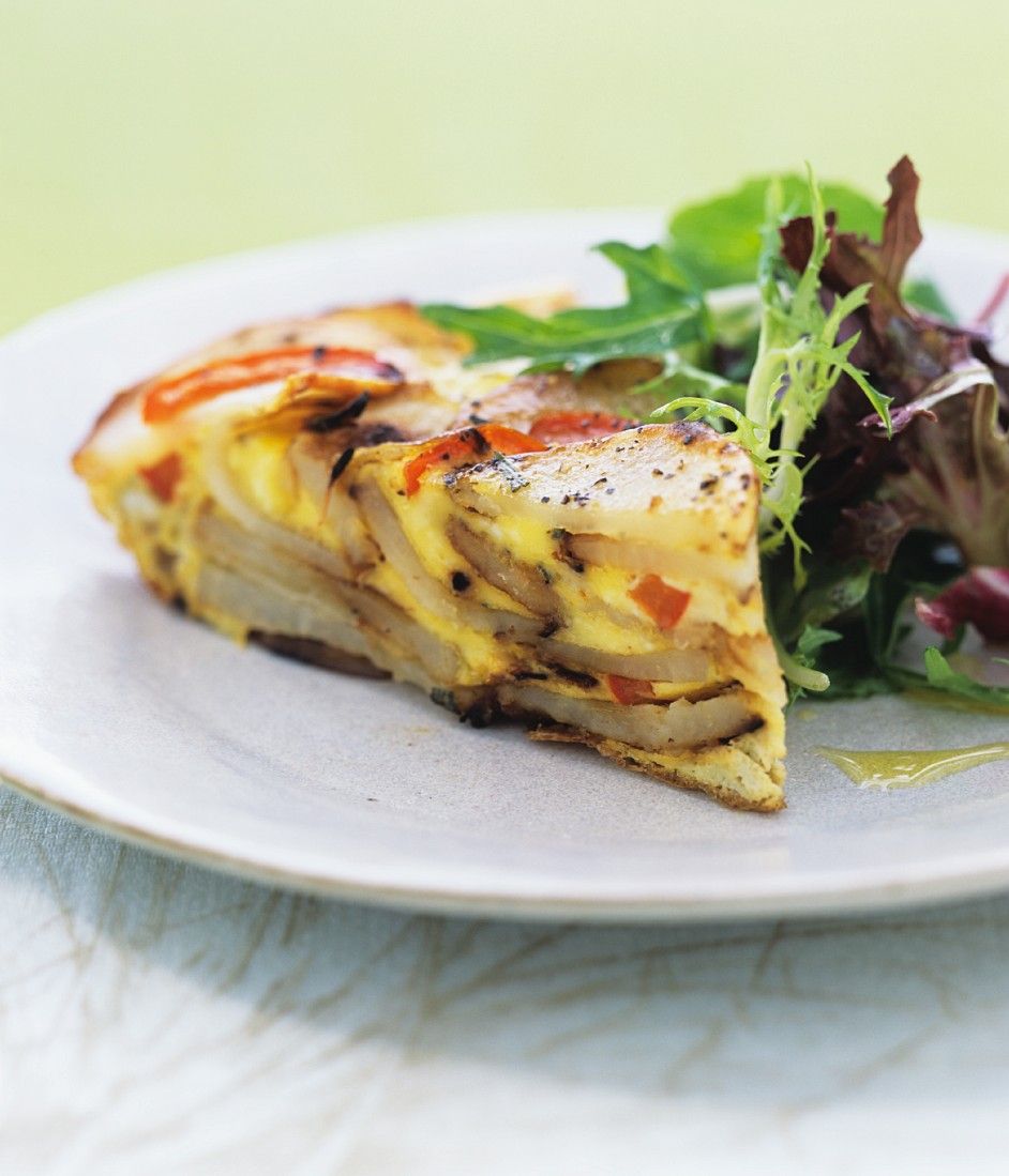 Frittata mit Kartoffeln und Paprika Rezept | EAT SMARTER