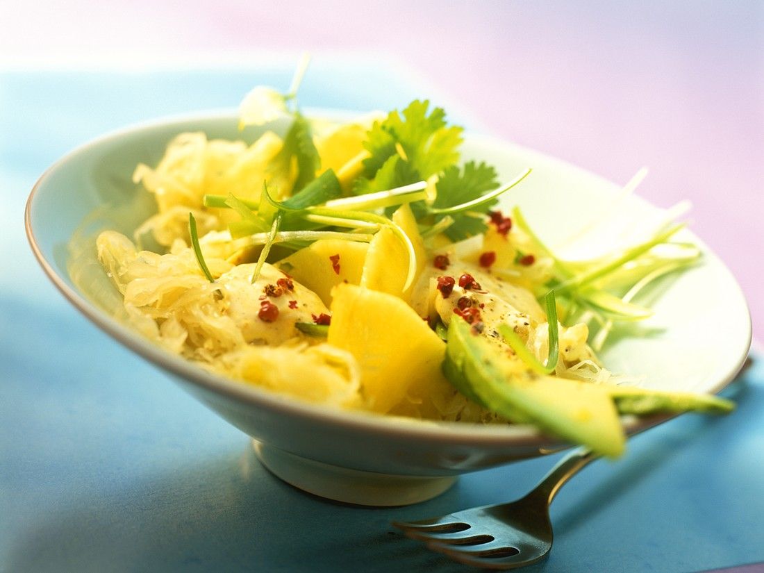 Fruchtiger Sauerkrautsalat