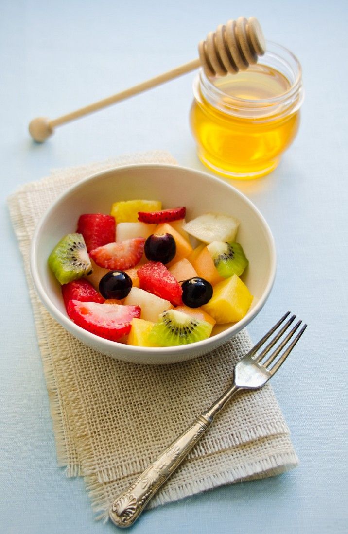 Fruchtsalat mit Erdbeeren