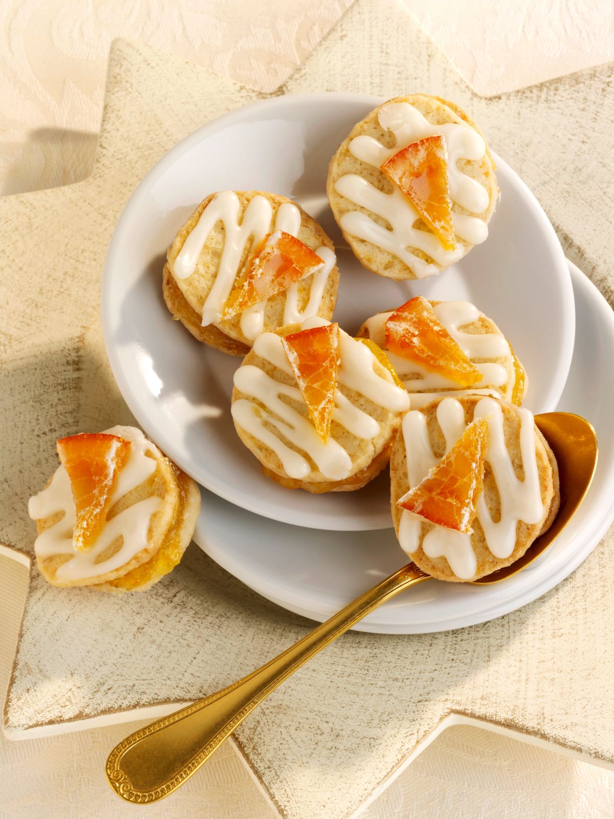 Gefüllte Orangenplätzchen