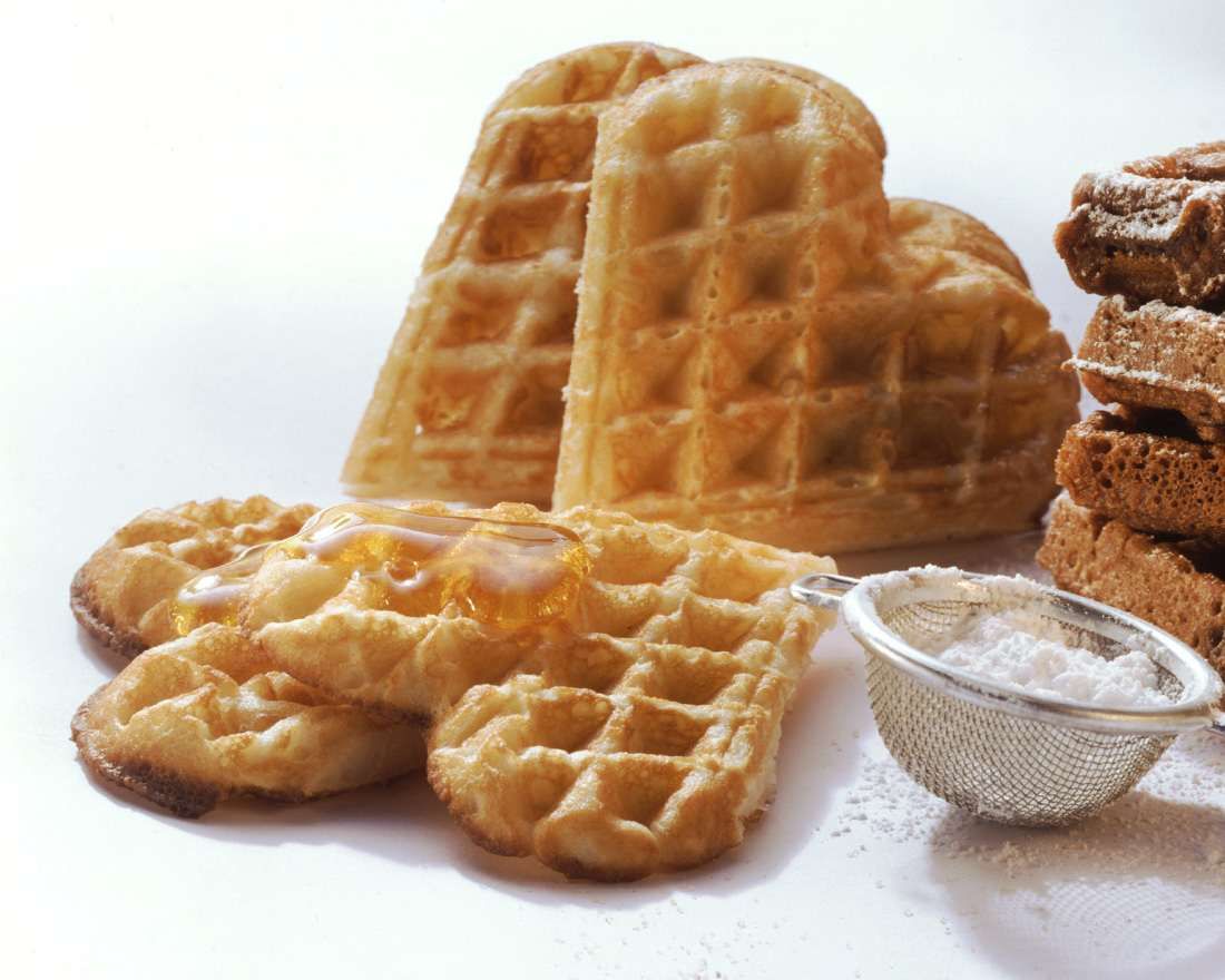 Klassische waffeln mit puderzucker rezept einfach zubereitet, waffeln ...