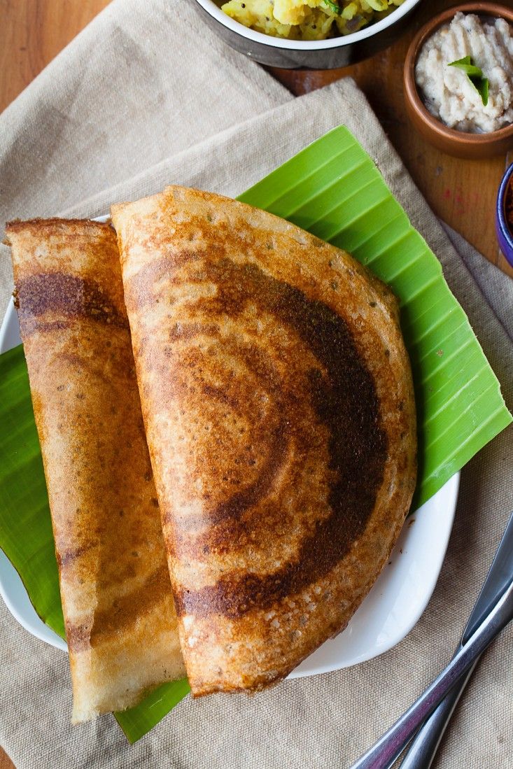 Indische Crêpes aus Reismehl