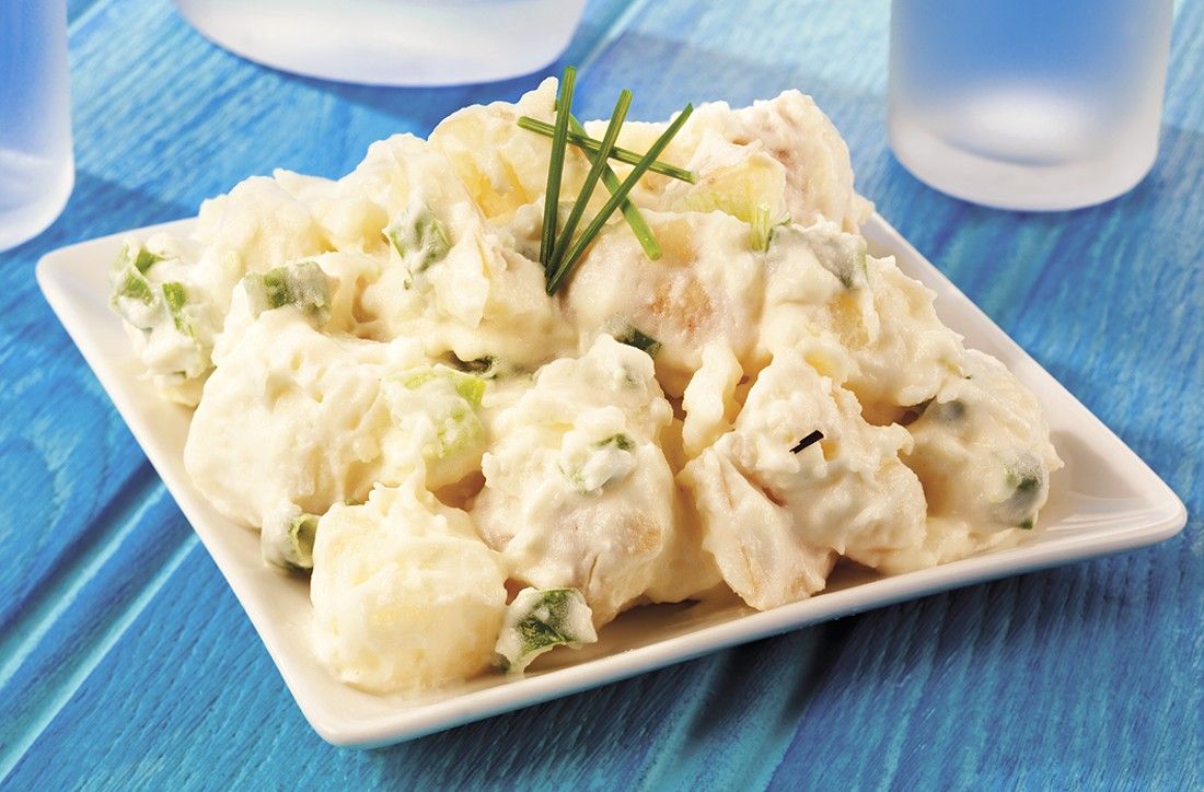 Kartoffelsalat mit Mayo-Joghurtdressing