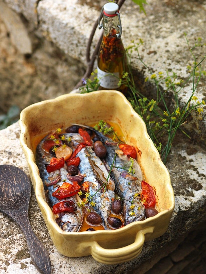 Makrelen mit Tomaten