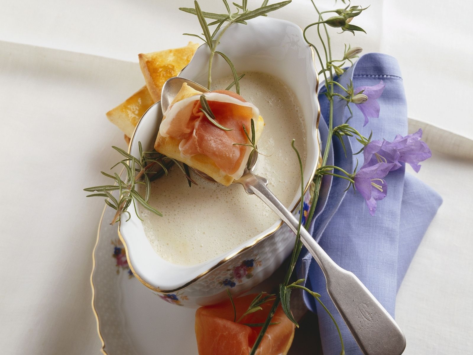 Parmesancremesuppe