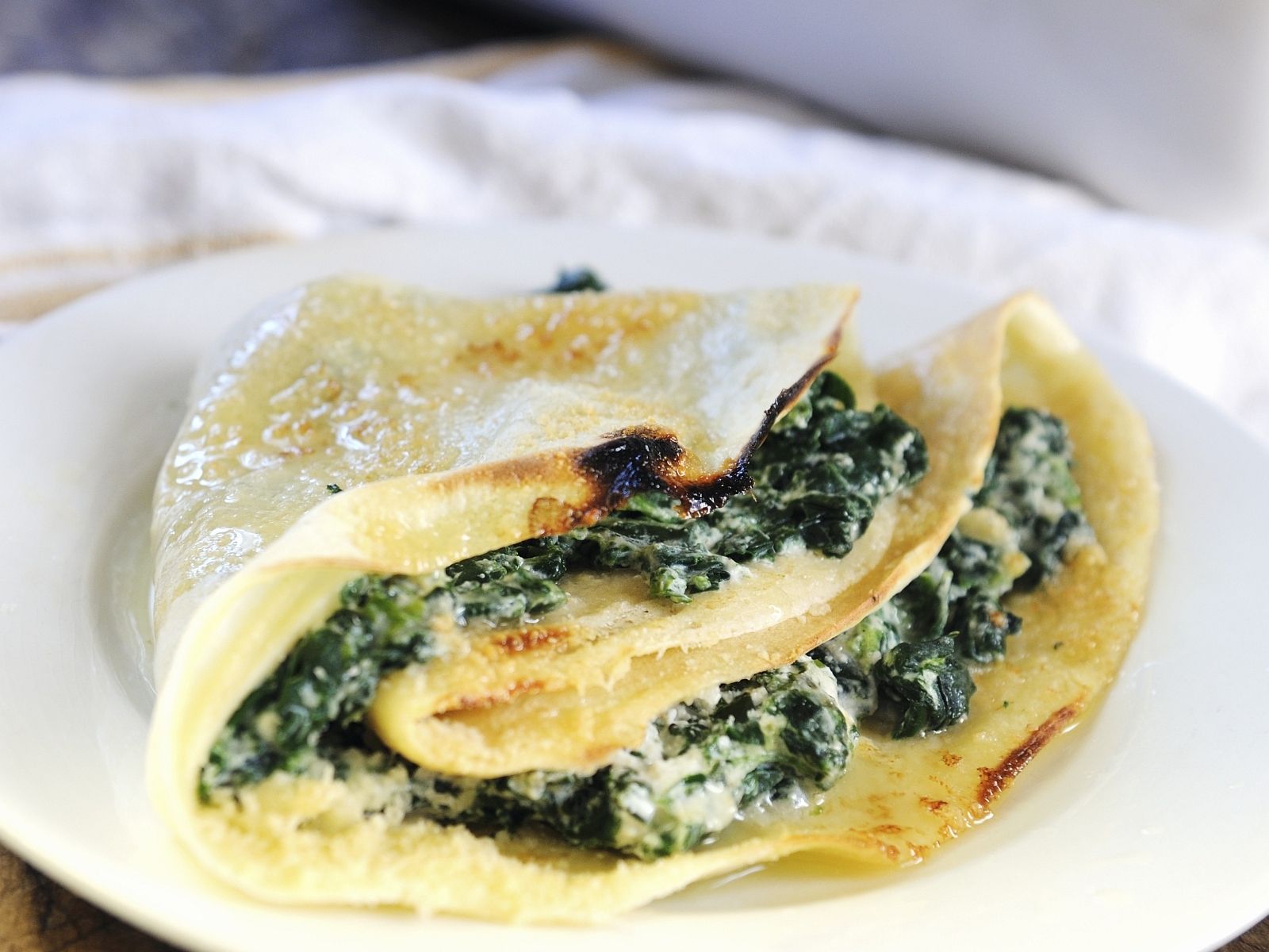 Pfannkuchen mit Spinat Rezept | EAT SMARTER