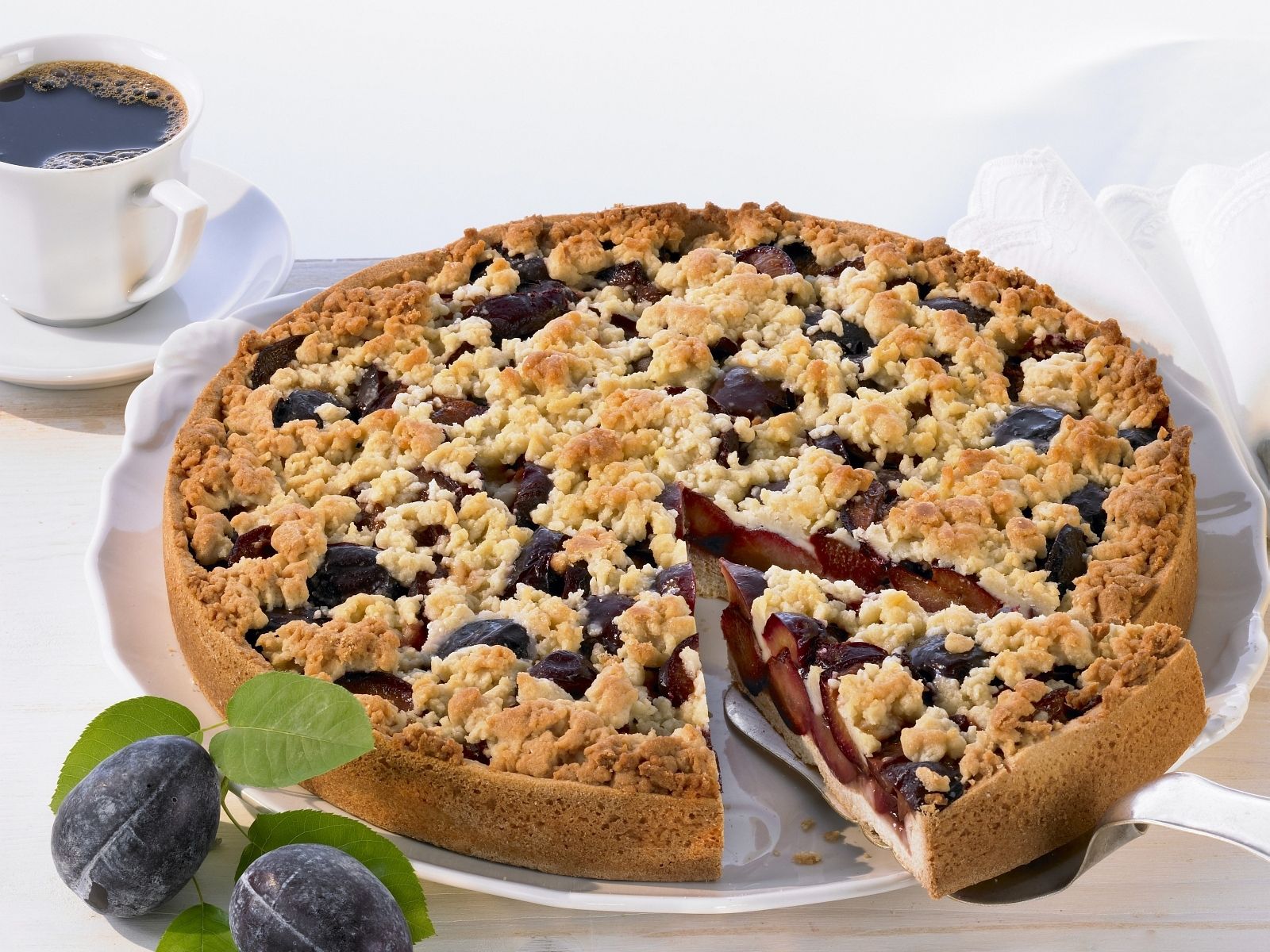 Hefekuchen Pflaume Streusel Samtinkjaslike