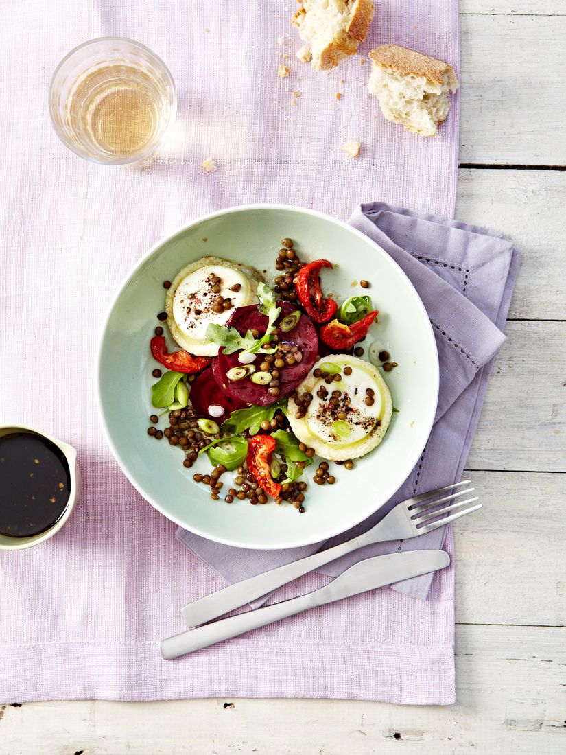 Rote Bete Salat mit Linsen und Ziegenkäse Rezept | EAT SMARTER Rote Bete Salat mit Linsen und Ziegenkäse Rezept | EAT SMARTER