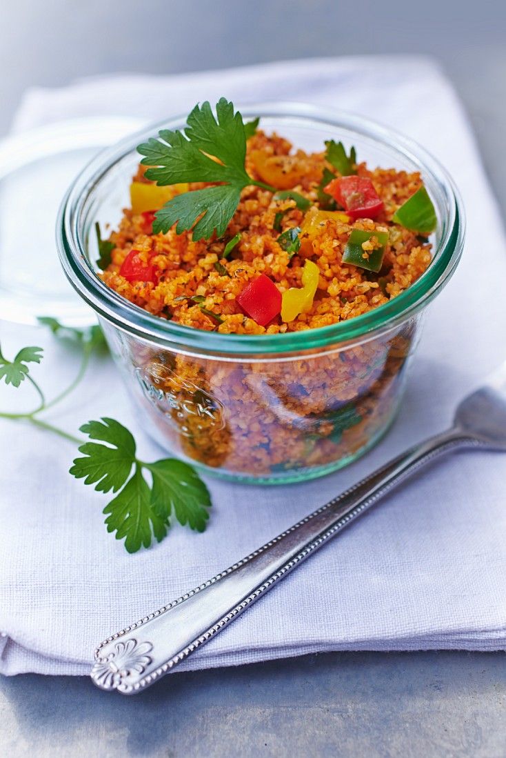 Roter Bulgursalat