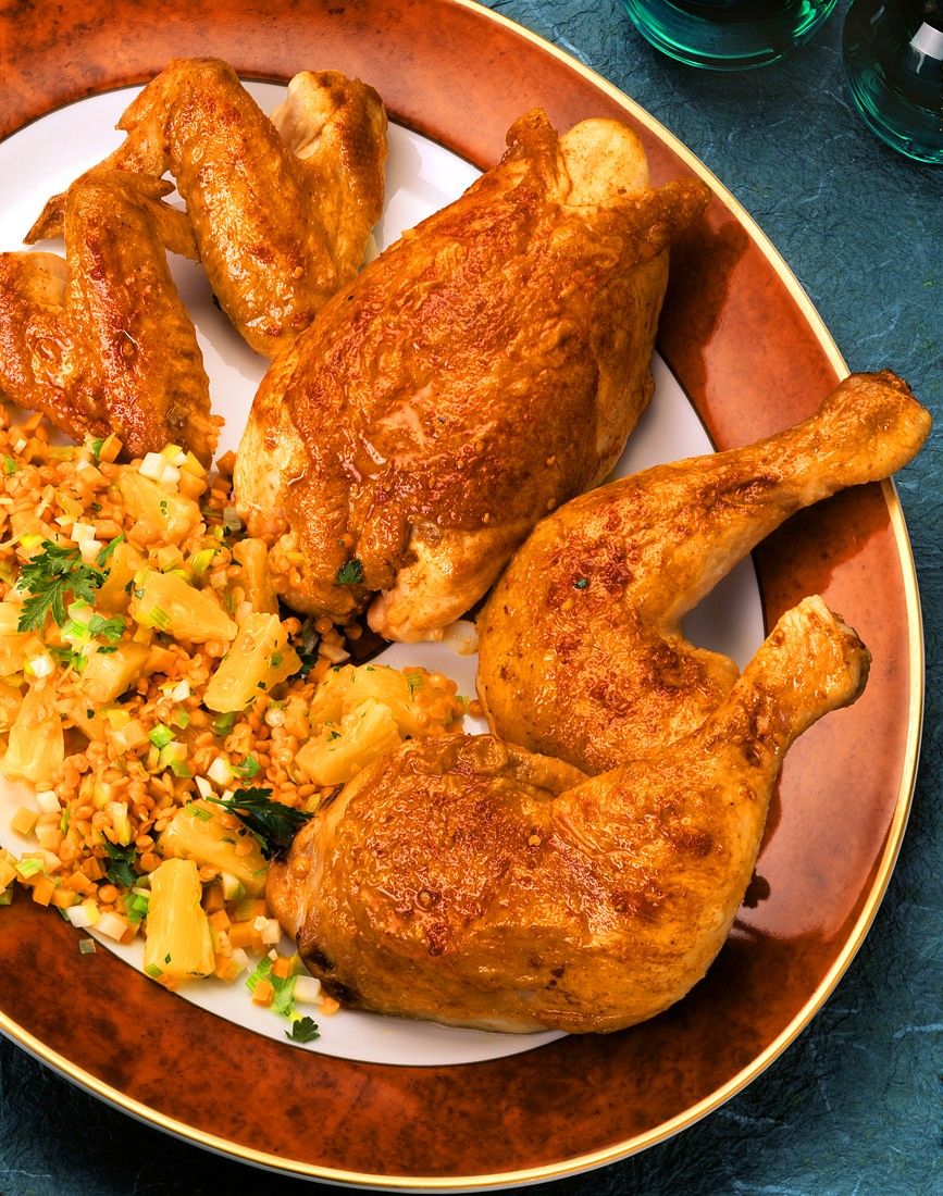 Scharfes Hähnchen mit fruchtigem Linsensalat Rezept | EAT SMARTER Scharfes Hähnchen mit fruchtigem Linsensalat Rezept | EAT SMARTER