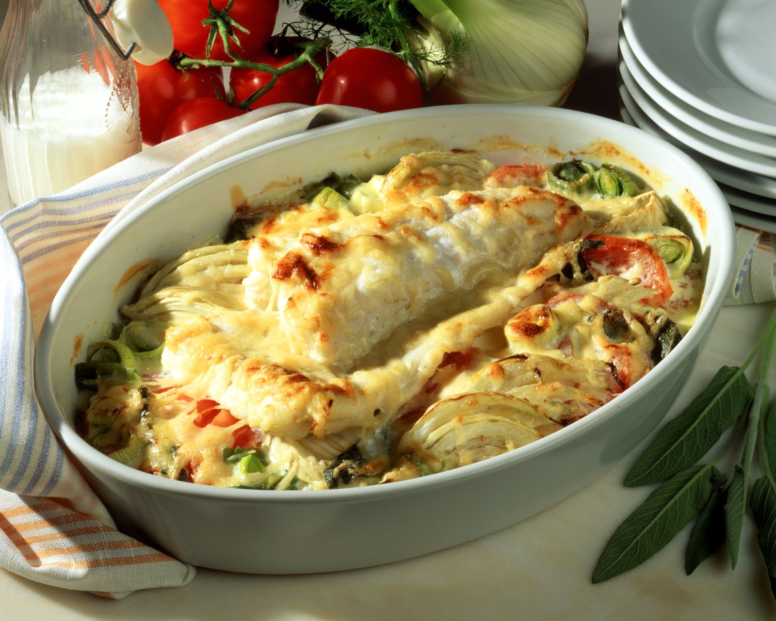 Überbackenes Lengfischfilet