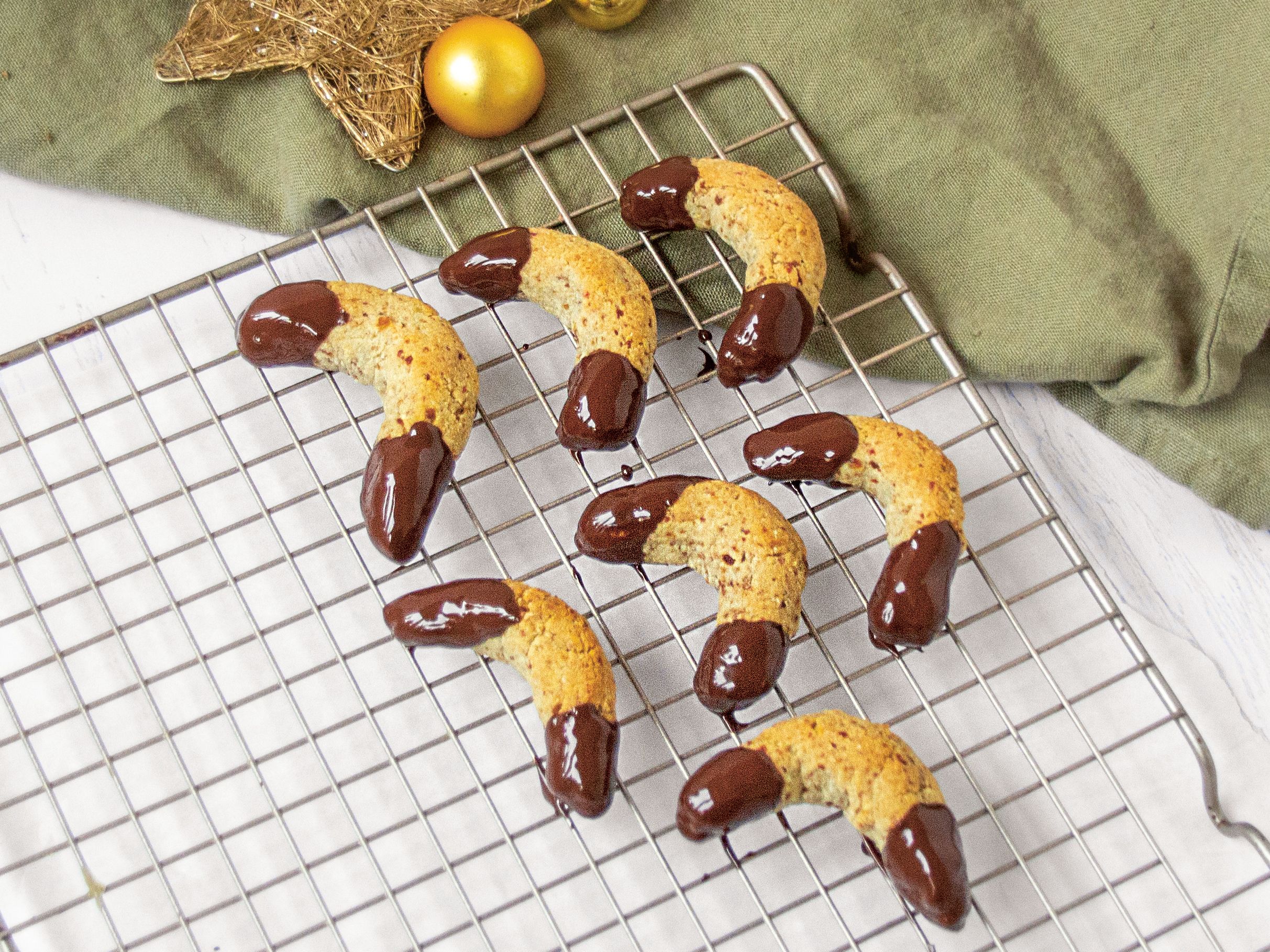Vegane Mandelhörnchen