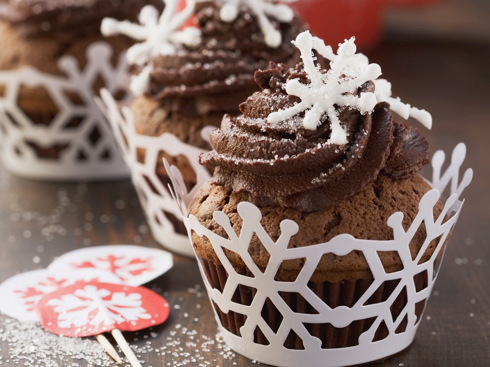 Winterliche Schokoladen Cupcakes Rezept Eat Smarter 