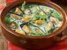 Suppe mit Miesmuscheln, Estragon und Anislikör (Pastis) Rezept