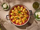 Im Ofen gratinierte gefüllte Pasta mit Zitronen-Ricotta Rezept