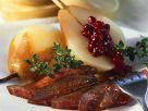 Rehrücken mit Preiselbeer-Birnen Rezept
